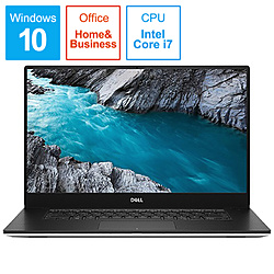 DELL ノートパソコン XPS 15 7590 シルバー NX85EL-9NHB [15.6型 /Windows10 Home /intel Core i7 /メモリ:16GB /SSD:512GB /Office Home and Business /2019年夏モデル]