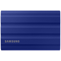 Samsung MU-PE1T0R-IT 外付けSSD USB-C+USB-A接続 Portable SSD T7 Shield(Android/Mac/Win) ブルー
