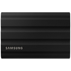Samsung MU-PE2T0S-IT 外付けSSD USB-C+USB-A接続 Portable SSD T7 Shield(Android/Mac/Win) ブラック