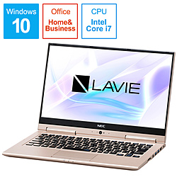 NEC ノートパソコン LAVIE Hybrid ZERO フレアゴールド PC-HZ750LAG-2 [13.3型 /Windows10 Home /intel Core i7 /メモリ:8GB /SSD:256GB /Office Home and Business /2018年10月モデル]