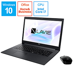 NEC ノートパソコン LAVIE Note Standard(NS850NAシリーズ) カームブラック PC-NS850NAB [17.3型 /Windows10 Home /intel Core i7 /メモリ:8GB /HDD:1TB /SSD:256GB /Office Home and Business /2019年夏モデル]