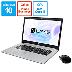 NEC ノートパソコン LAVIE Note Standard(NS850NAシリーズ) カームシルバー PC-NS850NAS [17.3型 /Windows10 Home /intel Core i7 /メモリ:8GB /HDD:1TB /SSD:256GB /Office Home and Business /2019年夏モデル]