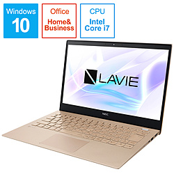 NEC ノートパソコン LAVIE Pro Mobile フレアゴールド PC-PM750NAG [13.3型 /Windows10 Home /intel Core i7 /メモリ:8GB /SSD:512GB /Office Home and Business /2019年5月モデル]