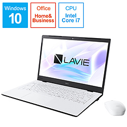 NEC ノートパソコン LAVIE Home Mobile パールホワイト PC-HM750PAW [14.0型 /Windows10 Home /intel Core i7 /メモリ:8GB /SSD:512GB /Office Home and Business /2019年秋冬モデル]