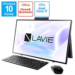 NEC PC-HA700RAB デスクトップパソコン LAVIE Home All-in-one(HA700/RA) ファインブラック [27型 /intel Core i7 /メモリ:8GB /SSD:512GB /2020年春モデル]