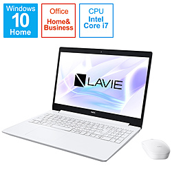 NEC ノートパソコン LAVIE Note Standard(NS700/RA) カームホワイト PC-NS700RAW-2 [15.6型 /Windows10 Home /intel Core i7 /Office HomeandBusiness /メモリ:8GB /SSD:1TB /2020年春モデル]