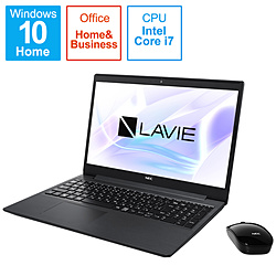 NEC ノートパソコン LAVIE Note Standard(NS700/RA) カームブラック PC-NS700RAB-2 [15.6型 /Windows10 Home /intel Core i7 /Office HomeandBusiness /メモリ:8GB /SSD:1TB /2020年春モデル]