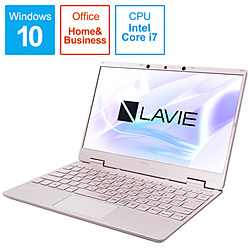 NEC ノートパソコン LAVIE Note Mobile メタリックピンク PC-NM750RAG-2 [12.5型 /Windows10 Home /intel Core i7 /メモリ:8GB /SSD:512GB /Office HomeandBusiness /2020年春モデル]