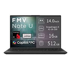 FUJITSU ノートパソコン FMV Note Uシリーズ UQ-L1 ピクトブラック FMVUQSL1BA