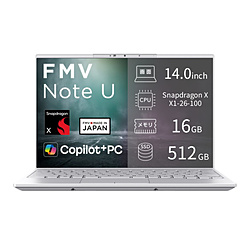 FUJITSU ノートパソコン FMV Note Uシリーズ UQ-L1 シルバーホワイト FMVUQSL1WA