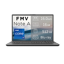 FUJITSU ノートパソコン FMV Note Aシリーズ A77-L2 ブライトブラック FMVA77L2BA
