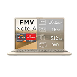 FUJITSU ノートパソコン FMV Note Aシリーズ A75-L2 ベージュゴールド FMVA75L2GA