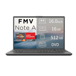 FUJITSU ノートパソコン FMV Note Aシリーズ A53-L2 ブライトブラック FMVA53L2BA
