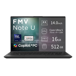FUJITSU ノートパソコン FMV Note Uシリーズ U500-L2 ピクトブラック FMVU500L2B