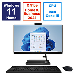 Lenovo F0GH0188JP デスクトップパソコン IdeaCentre AIO 370i ブラック [23.8型 /intel Core i5 /メモリ:16GB /SSD:512GB /2023年10月モデル]