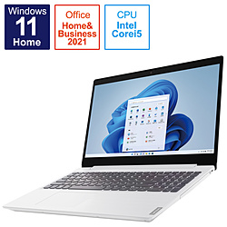 Lenovo ノートパソコン IdeaPad L360i ブリザードホワイト 82HL00DTJP [15.6型 /Windows11 Home /intel Core i5 /メモリ:8GB /SSD:512GB /Office HomeandBusiness /日本語版キーボード /2021年11月モデル]