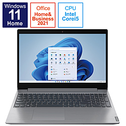 Lenovo ノートパソコン IdeaPad L360i プラチナグレー 82HL00DUJP [15.6型 /Windows11 Home /intel Core i5 /メモリ:8GB /SSD:512GB /Office HomeandBusiness /日本語版キーボード /2021年11月モデル]