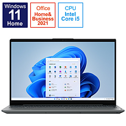 Lenovo ノートパソコン IdeaPad Slim 570i ストームグレー 82SF006AJP [15.6型 /Windows11 Home /intel Core i5 /メモリ:16GB /SSD:512GB /Office HomeandBusiness /日本語版キーボード /2022年6月モデル]