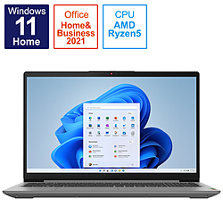 Lenovo ノートパソコン IdeaPad Slim 370 アークティックグレー 82RN005HJP [15.6型 /Windows11 Home /AMD Ryzen 5 /メモリ:8GB /SSD:256GB /Office HomeandBusiness /日本語版キーボード /2022年6月モデル]