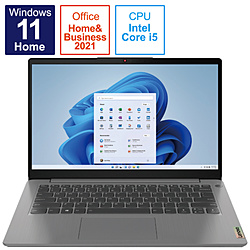 Lenovo ノートパソコン IdeaPad Slim 360i アークティックグレー 82H701FMJP [14.0型 /Windows11 Home /intel Core i5 /メモリ:16GB /SSD:256GB /Office HomeandBusiness /日本語版キーボード /2022年7月モデル]