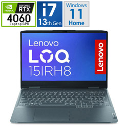 Lenovo 82XV006JJP ゲーミングノートパソコン LOQ 15IRH8 ストームグレー [15.6型 /Windows11 Home /intel Core i7 /メモリ:16GB /SSD:512GB /Officeソフトなし /日本語版キーボード /2023年5月モデル]