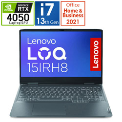 Lenovo 82XV00BGJP ゲーミングノートパソコン LOQ 15IRH8 ストームグレー [15.6型 /Windows11 Home /intel Core i7 /メモリ:16GB /SSD:512GB /Office Home and Business /日本語版キーボード /2023年5月モデル]