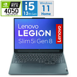 Lenovo 82YA0088JP ゲーミングノートパソコン Legion Slim 5i Gen 8 ストームグレー [16.0型 /Windows11 Home /intel Core i5 /メモリ:16GB /SSD:512GB /Officeソフトなし /日本語版キーボード]