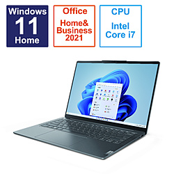 Lenovo ノートパソコン Yoga Slim 6i Gen 8 ストームグレー 82WU0073JP [14.0型 /Windows11 Home /intel Core i7 /メモリ:16GB /SSD:512GB /Office HomeandBusiness /日本語版キーボード /2023年5月モデル]