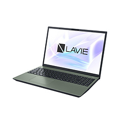 NEC ノートパソコン LAVIE N16(N1675/KAE) オリーブグリーン PC-N1675KAE [16.0型 /Windows11 Home /AMD Ryzen 7 /メモリ:16GB /SSD:512GB /Office Home and Business /日本語版キーボード /2025年夏モデル]