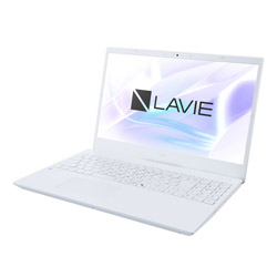 NEC ノートパソコン LAVIE パールホワイト PC-N155EJAW [15.6型 /Windows11 Home /intel Core i5 /メモリ:8GB /SSD:256GB /Office Home and Business /日本語版キーボード /2025年9月モデル]