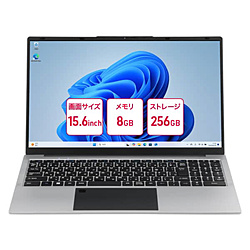 aiwa ノートパソコン aiwa book S15 JA6-LPC1502-8 [15.6型 /Windows11 Pro /intel N100 /メモリ:8GB /SSD:256GB /無し /日本語版キーボード /2026年6月モデル]