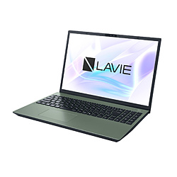 NEC ノートパソコン LAVIE N16(N1675/LA) オリーブグリーン PC-N1675LAE [16.0型 /Windows11 Home /AMD Ryzen 7 /メモリ:16GB /SSD:512GB /M365 (24か月) or Office 選択可能 /日本語版キーボード /2026年春モデル]