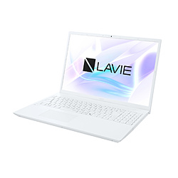 NEC ノートパソコン LAVIE N16(N1635/LA) パールホワイト PC-N1635LAW [16.0型 /Windows11 Home /intel Core i3 /メモリ:16GB /SSD:512GB /M365 (24か月) or Office 選択可能 /日本語版キーボード /2026年春モデル]