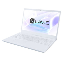 NEC ノートパソコン LAVIE N15 パールホワイト PC-N157CLAW [15.6型 /Windows11 Home /intel Core i7 /メモリ:16GB /SSD:256GB /M365 (24か月) or Office 選択可能 /日本語版キーボード /2026年5月モデル]