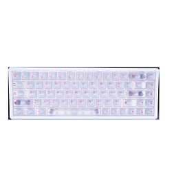 EVERGLIDE AE68 Pro アルミケース(英語配列) ホワイト EV-AE68A-WH-AL