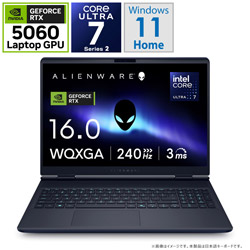 DELL NAA76-FNC ゲーミングノートパソコン Alienware 16X Aurora(RTX 5060) インターステラー インディゴ