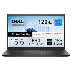 DELL ノートパソコン Dell 15(DC15250) カーボンブラック ND55-GNM3BC [15.6型 /Windows11 Home /intel Core i5 /メモリ:16GB /SSD:512GB /M365 (24か月) or Office 選択可能 /日本語版キーボード /2026年夏モデル]