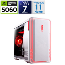 mouse DGI7G60BC21U2NH3W ゲーミングデスクトップパソコン G TUNE(RTX 5060) ホワイト [Windows11 Home /intel Core Ultra 7 /メモリ:32GB /SSD:1TB /Officeソフト無し]