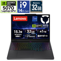 Lenovo 83LY00UVJP ゲーミングノートパソコン [15.1型] Legion 5i Gen 10(RTX 5070) [Windows11 Home /intel Core i9 /メモリ:32GB /SSD:1TB /Officeソフトなし /日本語版キーボード /2026年6月モデル]