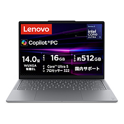 Lenovo ノートパソコン Yoga Slim 7i Gen 11 AuraEdition ルナグレー 83QM007WJP