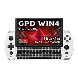 TENKU GPDWIN4-WT16-1R ポータブルゲーミングPC GPD WIN4 ピュアホワイト [6.0型 /Windows11 Home /AMD Ryzen 7 /メモリ:16GB /SSD:1TB /WPS Office /英語版キーボード /2023年5月モデル]