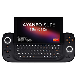 AYANEO AYASL-B1605R ポータブルゲーミングPC AYANEO SLIDE ブライトブラック [6.0型 /Windows11 Home /AMD Ryzen 7 /メモリ:16GB /SSD:512GB]