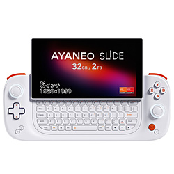 AYANEO AYASL-W3220R ポータブルゲーミングPC AYANEO SLIDE サンライズホワイト [6.0型 /Windows11 Home /AMD Ryzen 7 /メモリ:32GB /SSD:2TB /2024年2月モデル]