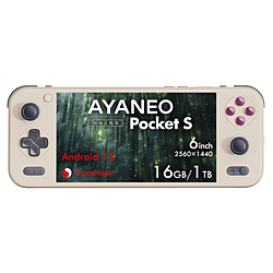 AYANEO AYAPKSG3X141610RPR ポータブルゲーミングPC AYANEO POCKET S [6インチ /Android /RAM:16GB /ROM:1TB] レトロパワー [Snapdragon /2025年2月モデル]