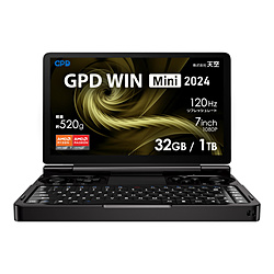GPDWINMINI-24-3210R ポータブルゲーミングPC GPD WIN Mini 2024 [7.0型 /Windows11 Home /AMD Ryzen 7 /メモリ:32GB /SSD:1TB /英語版キーボード /2024年11月モデル]