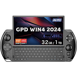 GPDWIN4-24BK-3210R ポータブルゲーミングPC GPD WIN4 2024 マットブラック [6.0型 /Windows11 Home /AMD Ryzen 7 /メモリ:32GB /SSD:1TB /英語版キーボード /2024年11月モデル]