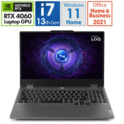 Lenovo 83DV0077JP ゲーミングノートパソコン LOQ 15IRX9(RTX 4060) ルナグレー [15.6型 /Windows11 Home /intel Core i7 /メモリ:16GB /SSD:512GB /Office Home and Business /日本語版キーボード /2024年3月モデル]