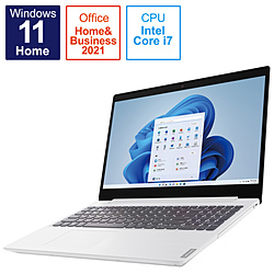 Lenovo ノートパソコン IdeaPad L360i ブリザードホワイト 82HL00C1JP [15.6型 /Windows11 Home /intel Core i7 /メモリ:8GB /SSD:512GB /Office HomeandBusiness /日本語版キーボード /2021年11月モデル]