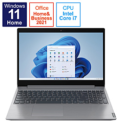 Lenovo ノートパソコン IdeaPad L360i プラチナグレー 82HL00BKJP [15.6型 /Windows11 Home /intel Core i7 /メモリ:8GB /SSD:512GB /Office HomeandBusiness /日本語版キーボード /2021年11月モデル]