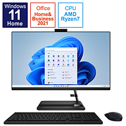 Lenovo F0FY0024JP デスクトップパソコン IdeaCentre AIO360 ブラック [27型 /AMD Ryzen7 /メモリ:16GB /SSD:512GB /2021年12月モデル]